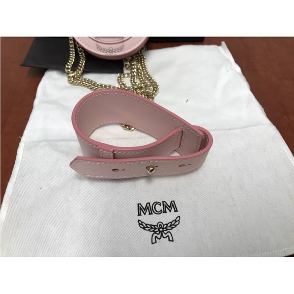 MCM Visetos Patricia Mini Bracelet Bag w. Crossbody Chain pink - Picture 6 of 7